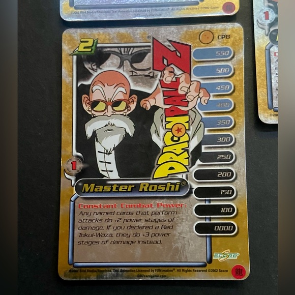 Dragonball Z TCG 2002 - Master Roshi Holographic Cards 1-3 - Picture 3 of 5